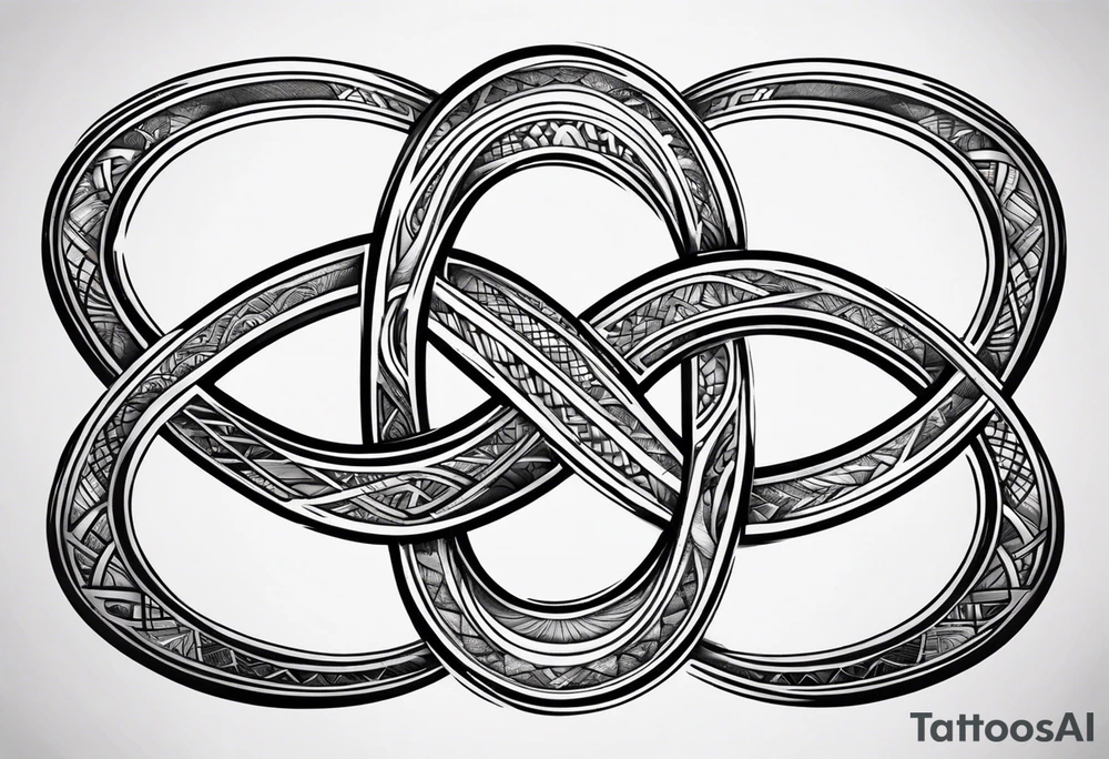 Infinity symbol with p d tattoo idea