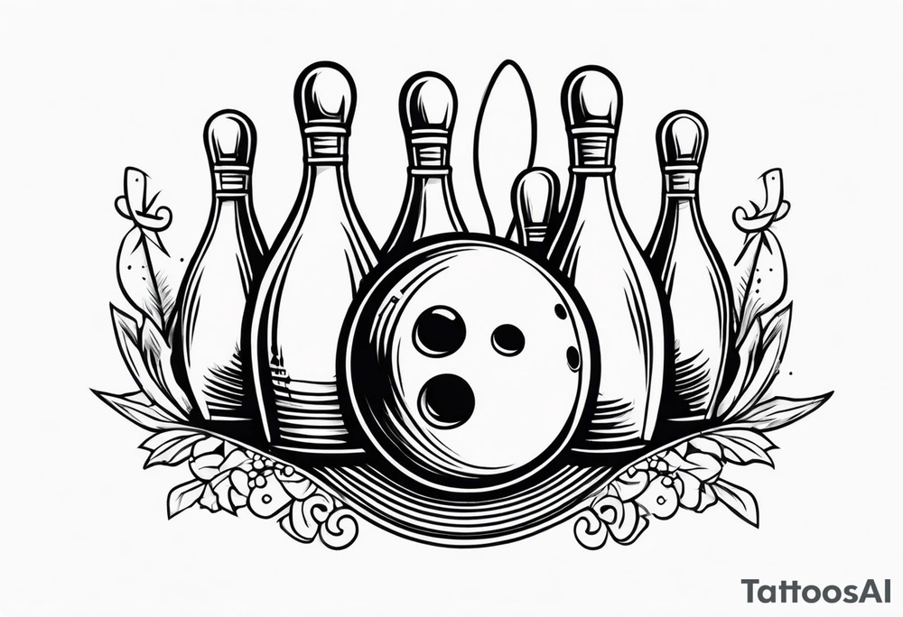 Bowling tattoo idea
