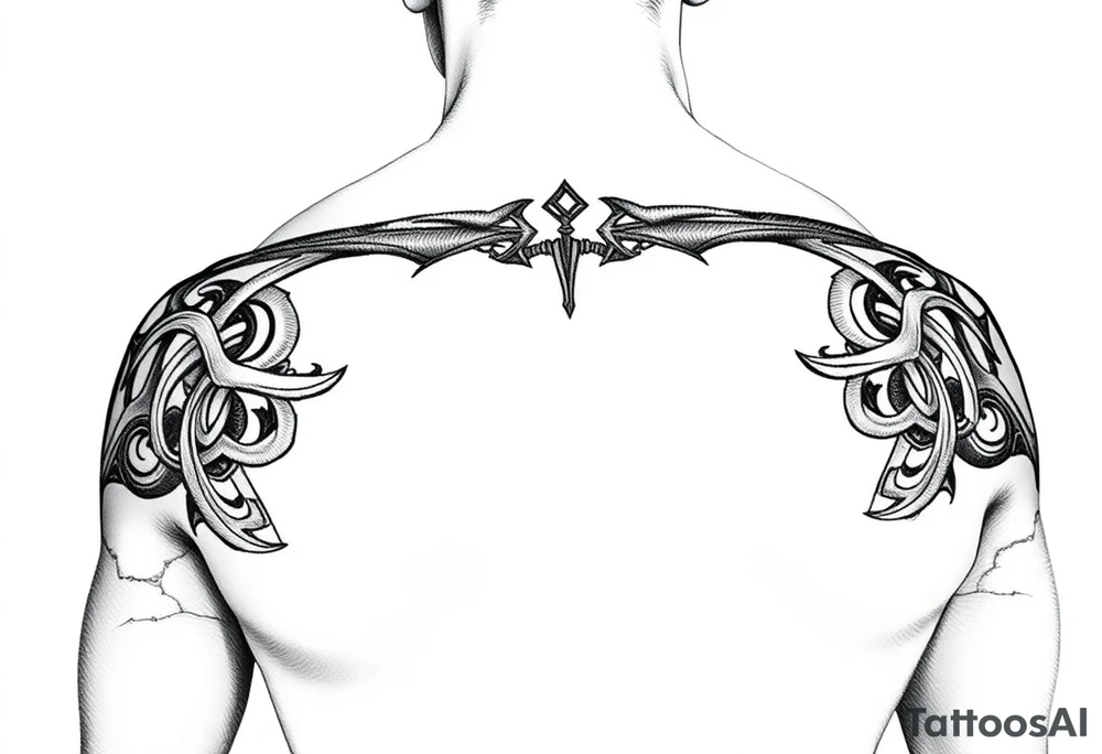 Celtic tribal arm sleeve tattoo idea