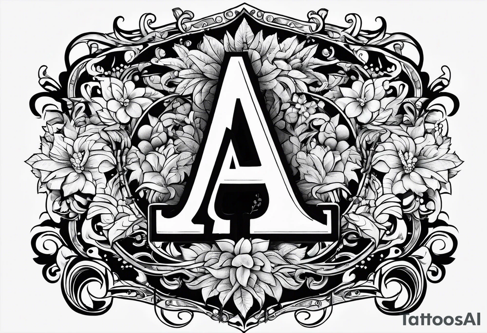 five letter a's tattoo idea