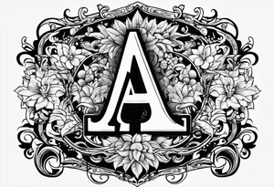 five letter a's tattoo idea
