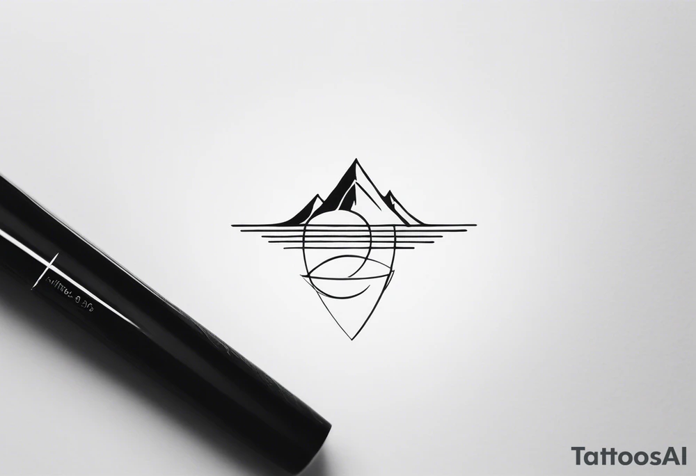 a minimalistic, very small, fine line tattoo symbolizing my love to travel the world and explore new cultures while also including a symbol of my roots, my family and friends, who I am very grateful for tattoo idea