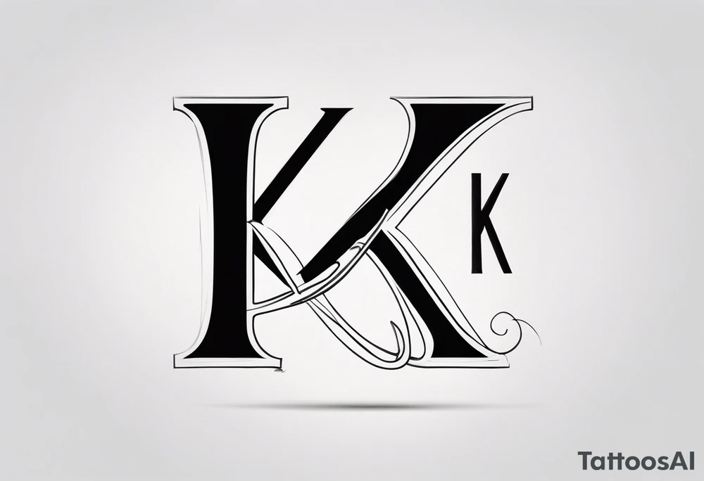 letter K tattoo idea