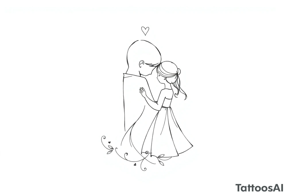 Daddy and daughter memorial tattoo tattoo idea