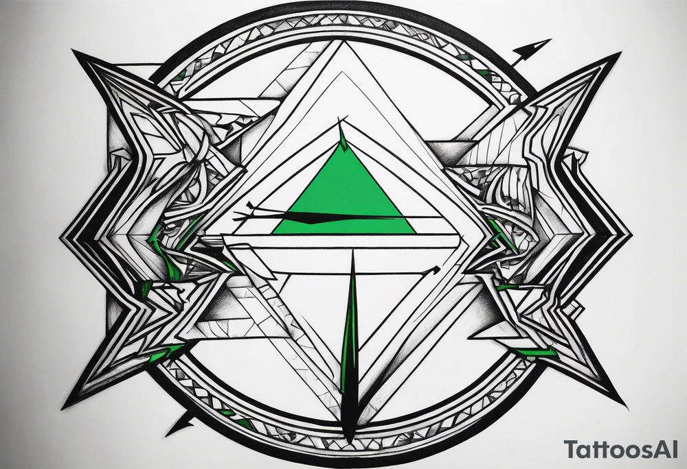 Green arrow tattoo idea