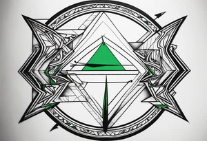 Green arrow tattoo idea