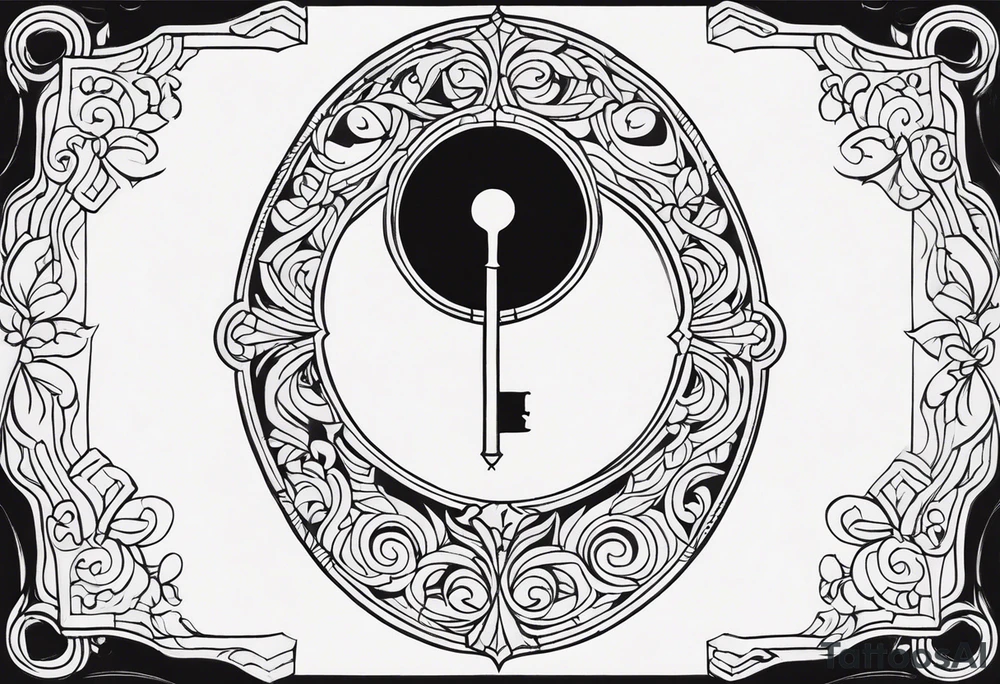 Vintage Keyhole Mystery tattoo idea