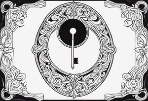 Vintage Keyhole Mystery tattoo idea