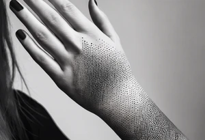 abstract on hand, no people tattoo idea