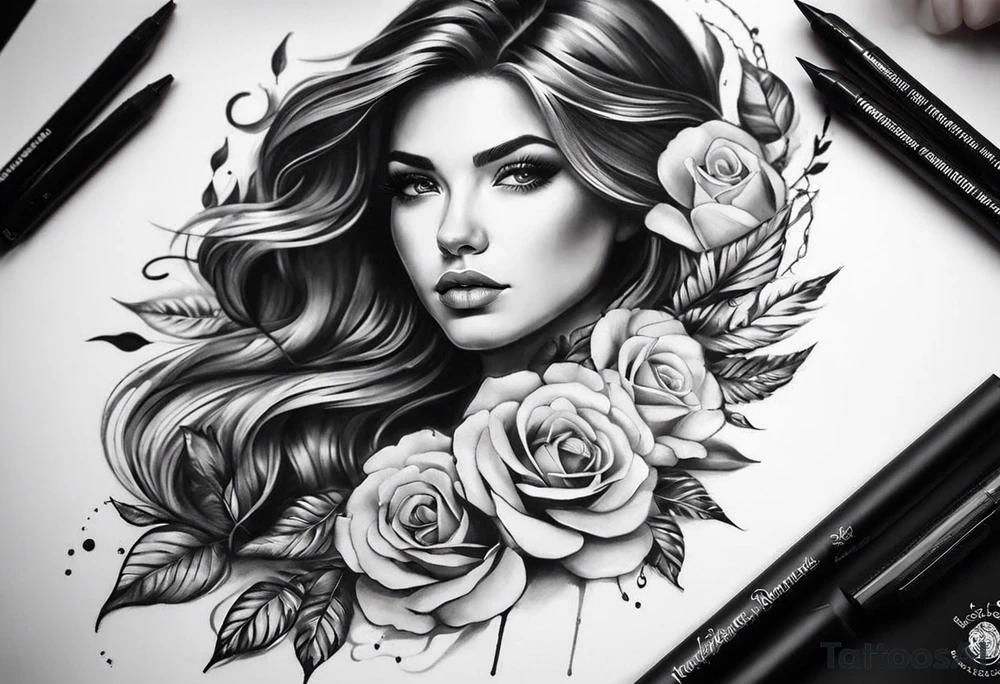 на плече лев в короне, ниже надпись ниже часы ниже розы tattoo idea на плече лев в короне, ниже надпись ниже часы ниже розы tattoo idea
