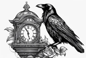 raven perched
roman numeral tattoo idea