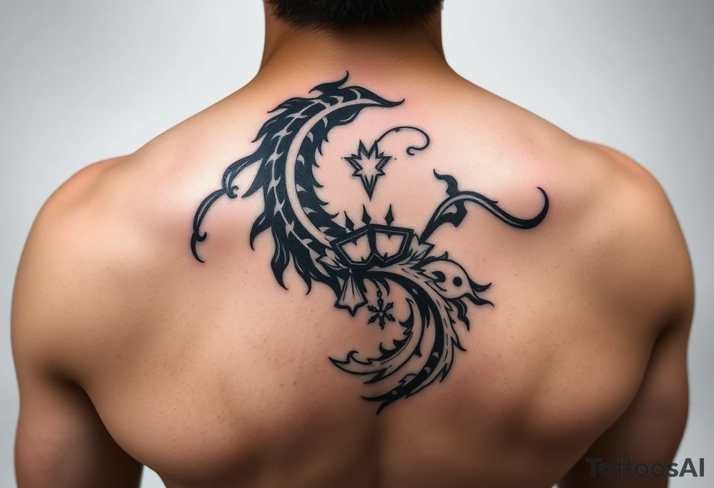 Generate tattoo with one side SiYin, turn around become Chong tattoo idea