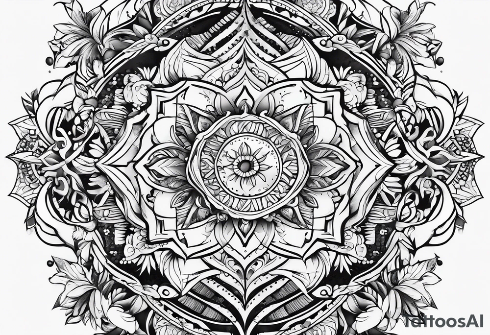 Unconditional love pattern tattoo idea
