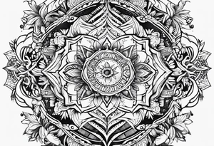 Unconditional love pattern tattoo idea