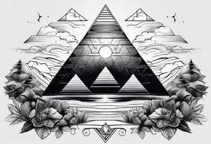 toroids, pyramids tattoo idea