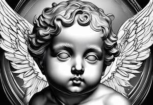 putto, no background tattoo idea