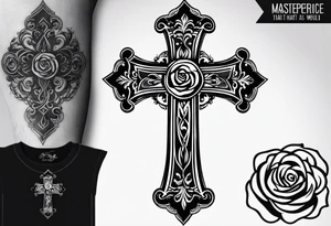Cross that in the middle of it says “know your worth as well” and under it I would like my dads birthday the 30th of August 1966 and under that a rose and i would like it on my forearm tattoo idea