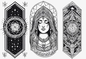 A religion themed shoulder tattoo to suit my forearm tattoo tattoo idea