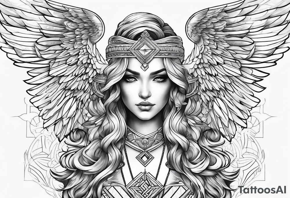 gaurdian angel tattoo idea