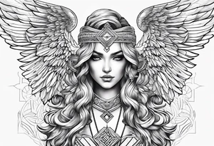 gaurdian angel tattoo idea