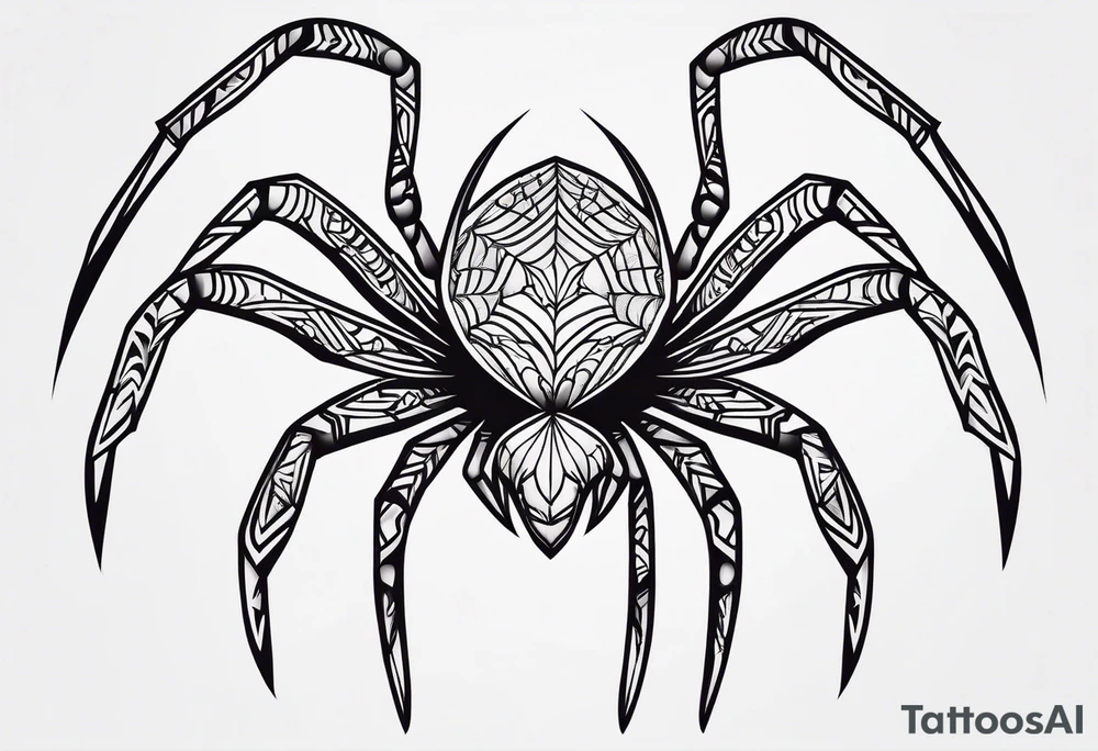 Minimalistic spider tattoo idea