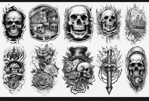 UNDERGROUND THEME TATTOO SLEEEVE tattoo idea