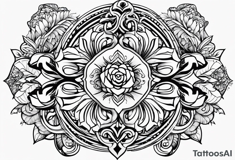 Line armband tattoo idea
