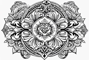 Line armband tattoo idea