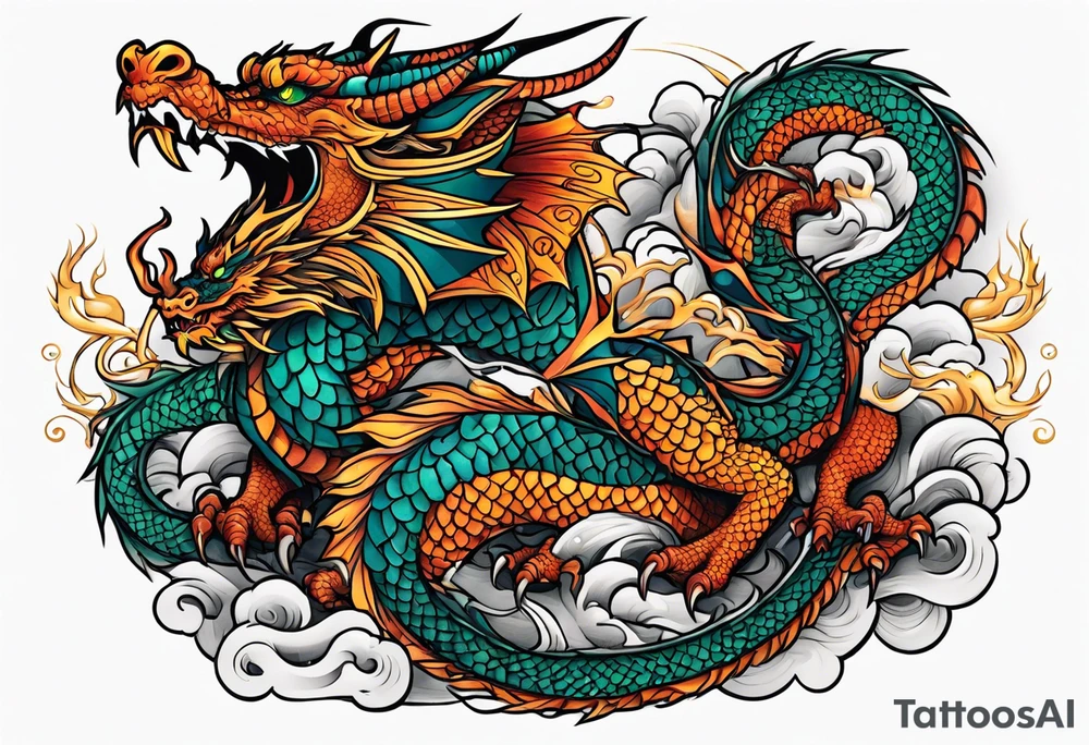 Dragon japanese tattoo idea