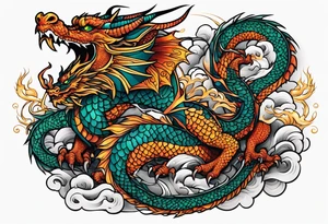 Dragon japanese tattoo idea