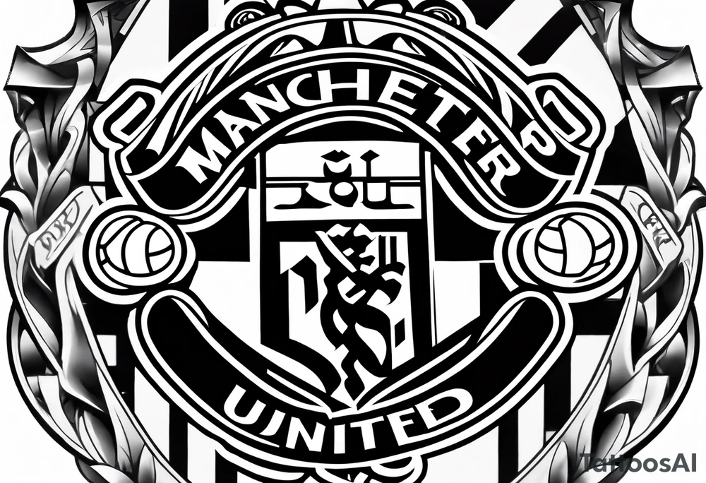 Slidetackle soccer Manchester United tattoo idea