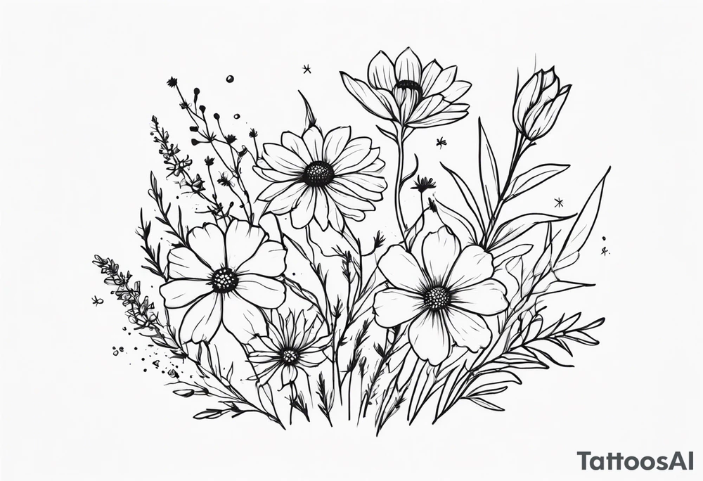 wildflowers tattoo idea