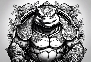 Blastoise angry tattoo idea