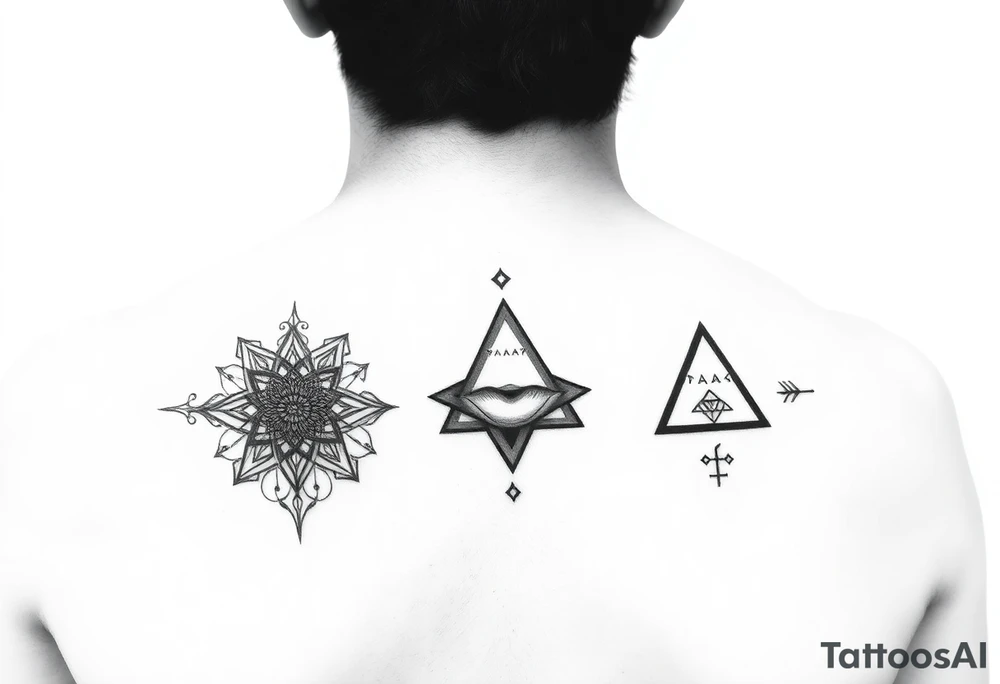 I need to decide on a tattoo idea.

I currently have a Sarcasm Periodic Table like element and a Triangle like Lip from Shameless because he helped me not go on a bad track in a difficult time in my life.

I like Japanese art and Zen practices, am an agnostic, rational guy.

I like the idea and the design behind Tarot even though I do not believe in them.

My grandma has recently died and I had a son born about 1y after.

I am on a journey trying to get rid of my vices and live a meaningful mindful life.

I like to travel. I like learning new things.

As a kid I used to love writing stories and imagine things, but that is now gone. tattoo idea