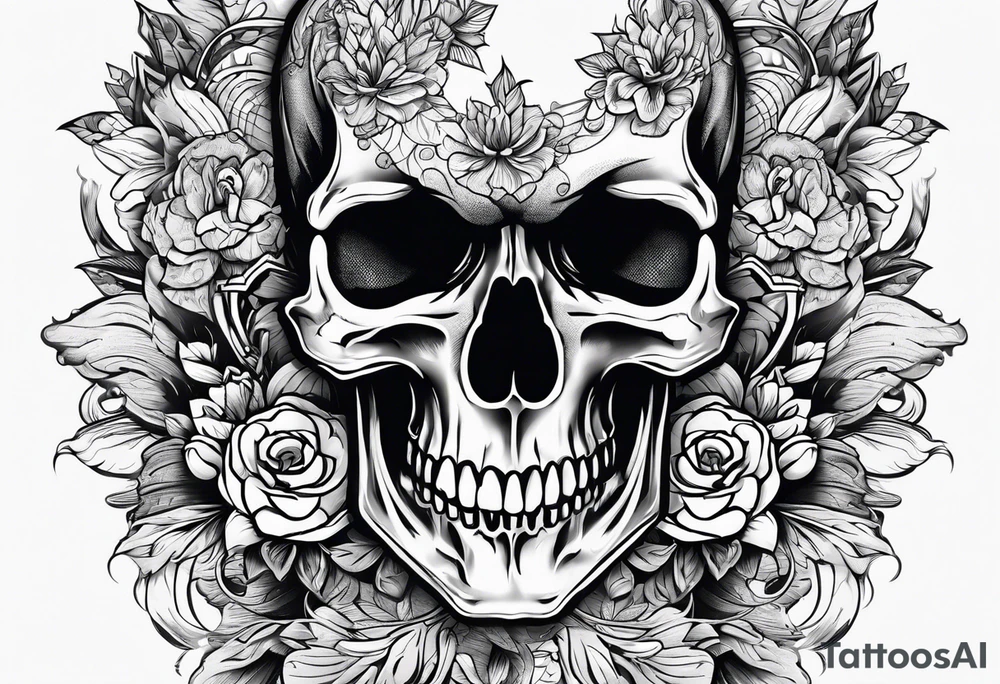 skull tattoo idea