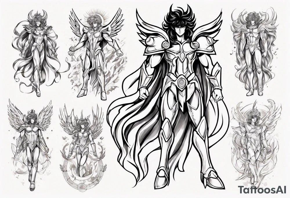 virgo men and women saint seiya tattoo idea