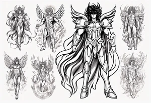 virgo men and women saint seiya tattoo idea