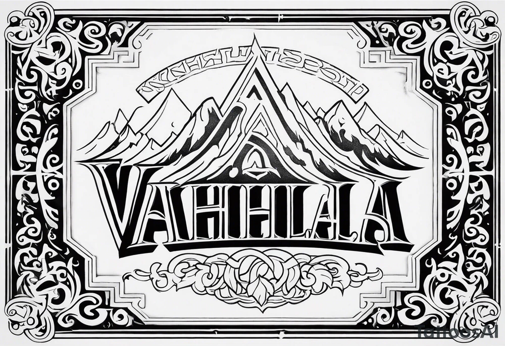 Valhalla mist tattoo idea