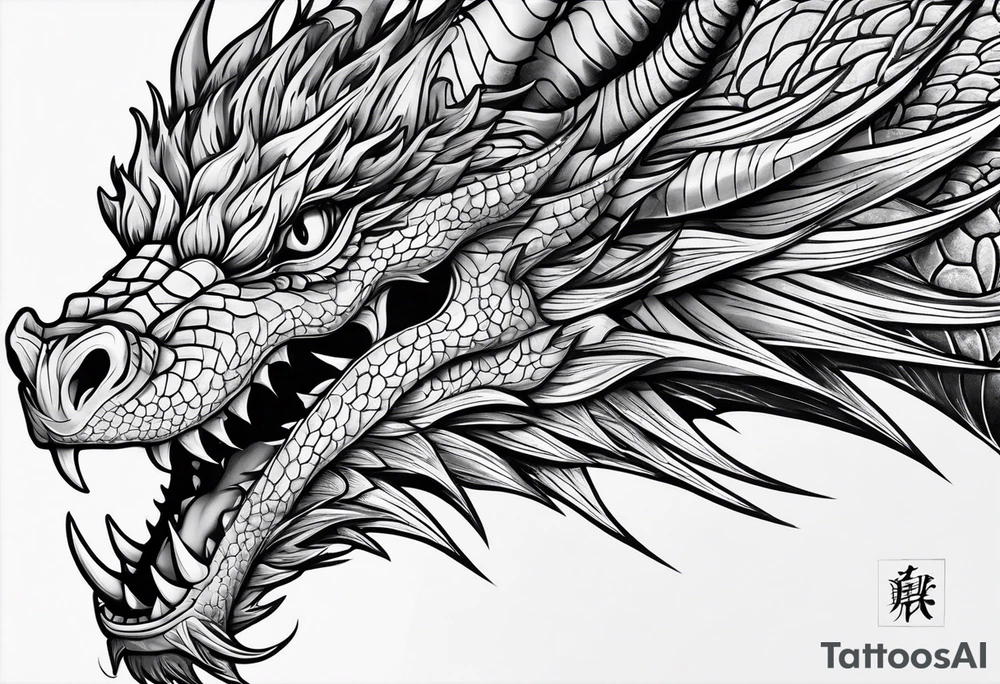 dragon tattoo idea