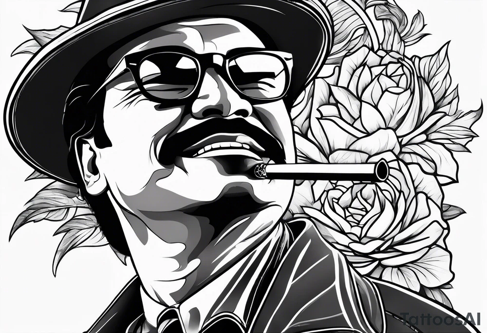 george lopez smoking cigarette tattoo idea