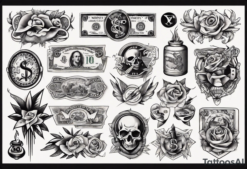 Money tattoo idea