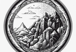 words that say on top of the world looking over the edge tattoo idea