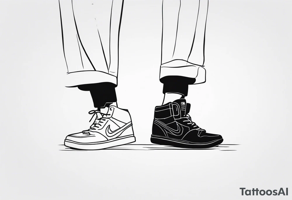 Tattoo for male twins on ankles tattoo idea