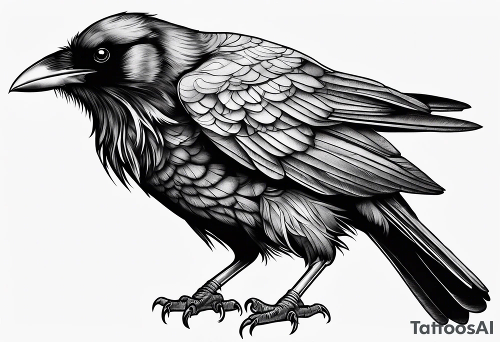 Crow tattoo idea