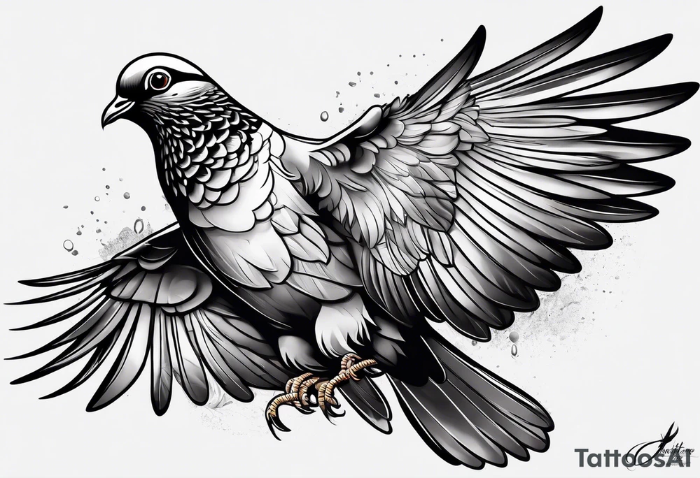 Pigeon tattoo idea