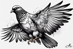 Pigeon tattoo idea