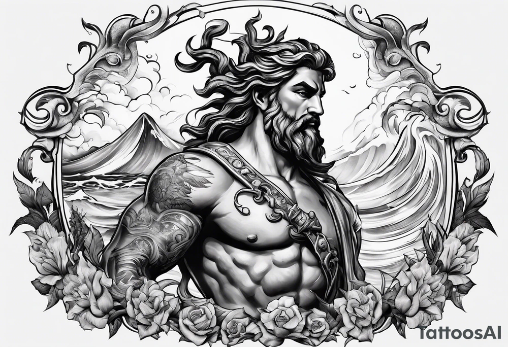 poseidon tattoo idea