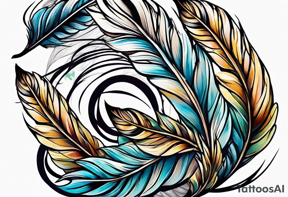 Goose feather tattoo idea