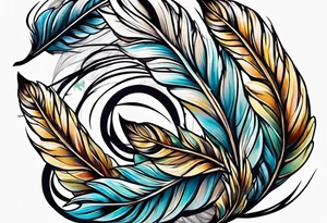 Goose feather tattoo idea