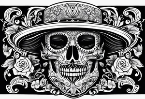 gangsta mexican style tattoo for chest tattoo idea